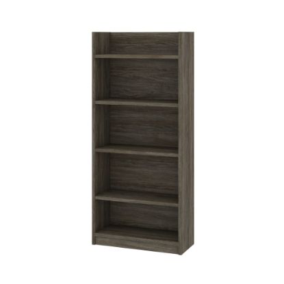 Picture of Bestar Pro-Linea 68inH Standard Bookcase, Walnut Gray