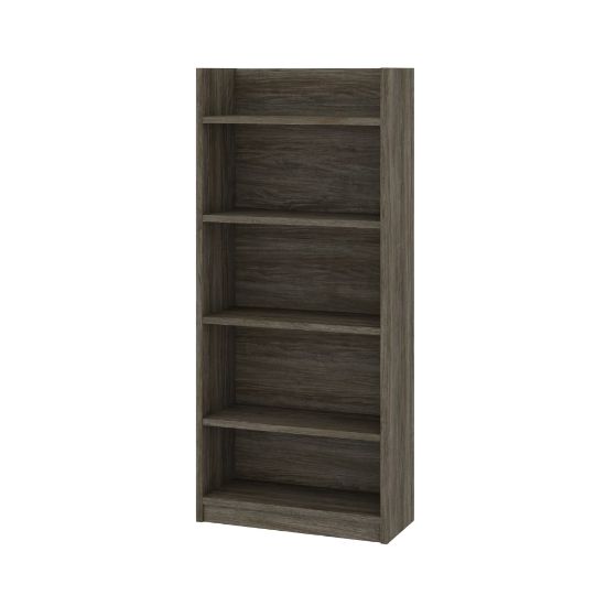 Picture of Bestar Pro-Linea 68inH Standard Bookcase, Walnut Gray