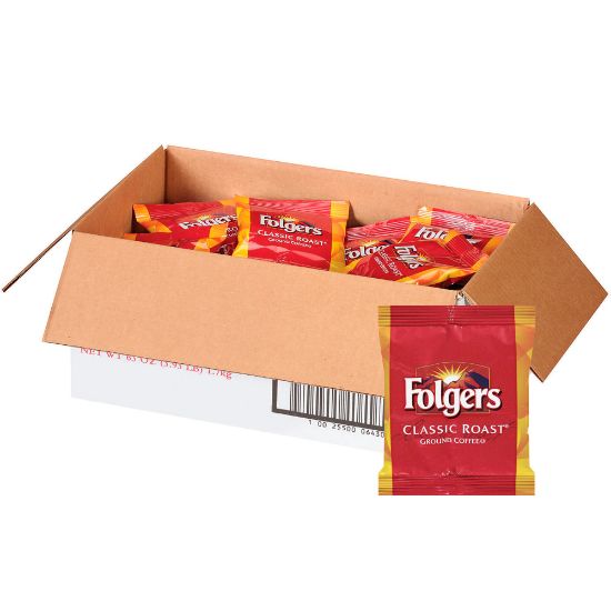 Picture of Folgers Single-Serve Coffee Packets, Classic Roast, Carton Of 42