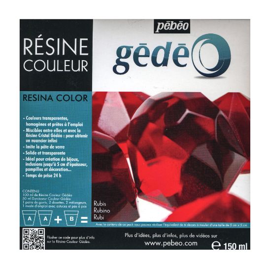 Picture of Pebeo Gedeo Color Resin, Ruby, 300 Ml