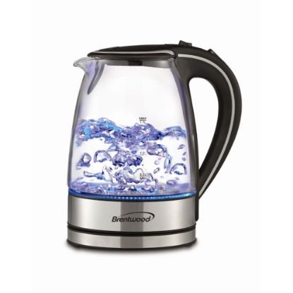 Picture of Brentwood Tempered Glass Tea Kettle, 1.7-Liter, Black