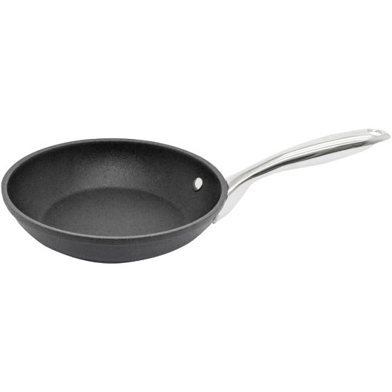 Picture of Starfrit The Rock Diamond 8in (20cm) Fry Pan - Cooking, Frying - Dishwasher Safe - Oven Safe - 8in Frying Pan - Black Diamond - Metal Body - Stainless Steel Handle