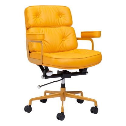 Picture of Zuo Modern Smiths Ergonomic High-Back Office Chair, Yellow