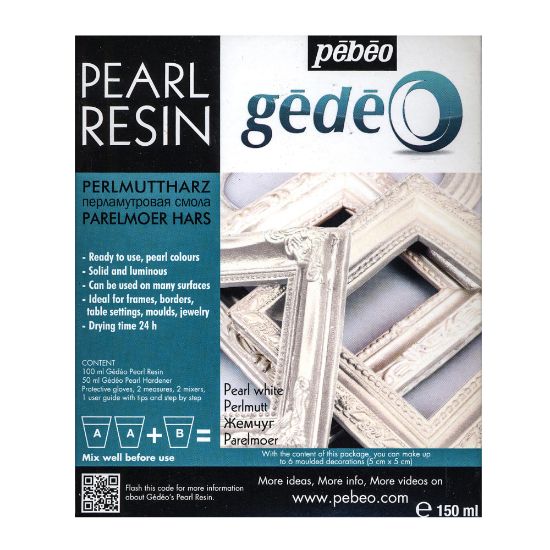 Picture of Pebeo Gedeo Pearl Resins, Pearl White, 150 Ml