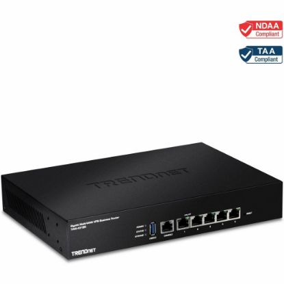 Picture of TRENDnet Gigabit Multi-WAN VPN Business Router; TWG-431BR; 5 x Gigabit ports; 1 x Console Port; QoS; Inter-VLAN Routing; Dynamic Routing; Load-Balancing; High Availability; Online Firmware Updates - Gigabit Multi-WAN VPN Business Router