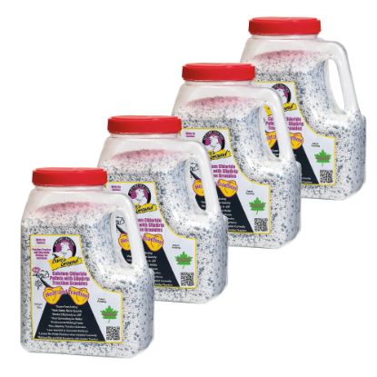 Picture of Bare Ground Calcium Chloride Pellets, With Traction Granules, 7-Lb Shaker Jugs, Pack Of 4 Jugs