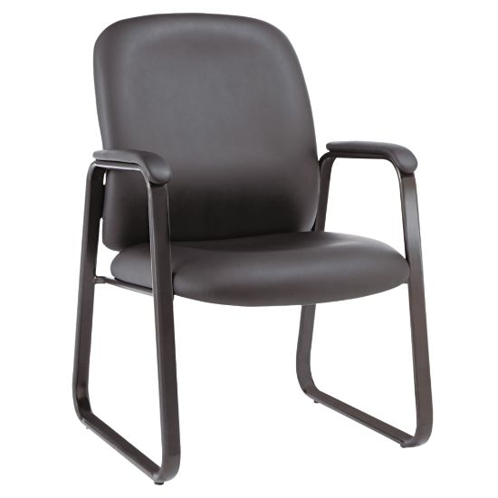 Picture of Alera Genaro Bonded Leather High-Back Guest Chair, Black