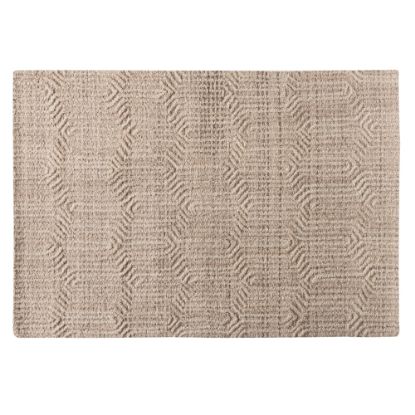 Picture of Baxton Studio Judian Handwoven Wool Area Rug, 5-1/4ft x 7-1/2ft, Ivory