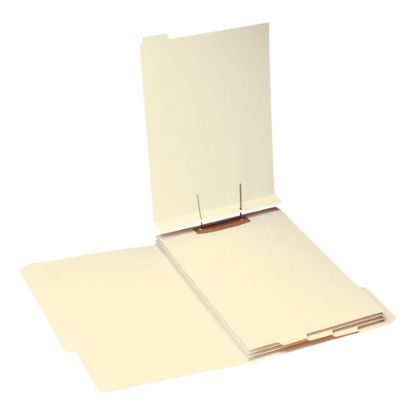 Picture of Smead End-Tab Folder Dividers With Fasteners, Legal Size, Manila, Box Of 50