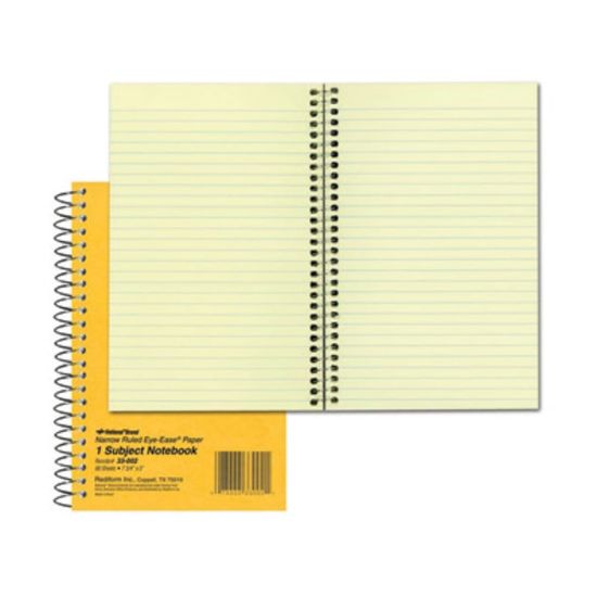 Picture of Rediform Brown Board Notebook, 5in x 7-3/4in, 1 Subject, 80 Sheets, Brown