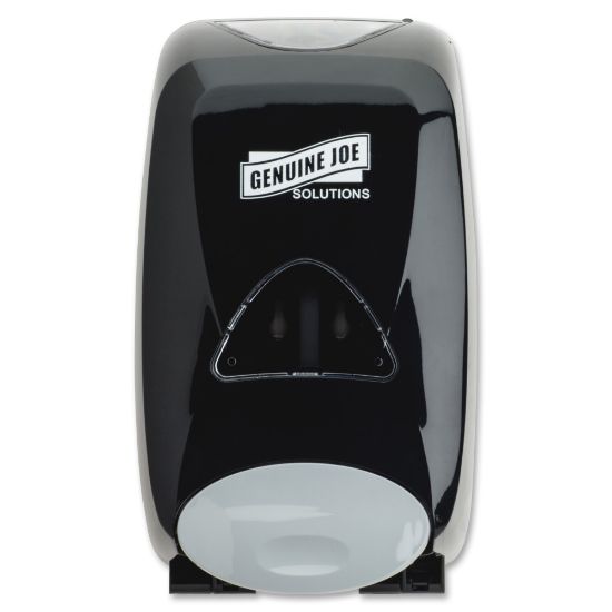 Picture of Genuine Joe Solutions Soap Dispenser - Manual - 1.32 quart Capacity - Black - 1Each