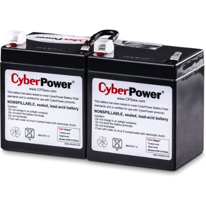 Picture of CyberPower RB1270X2A Replacement Battery Cartridge - 2 X 12 V / 7 Ah Sealed Lead-Acid Battery, 18MO Warranty