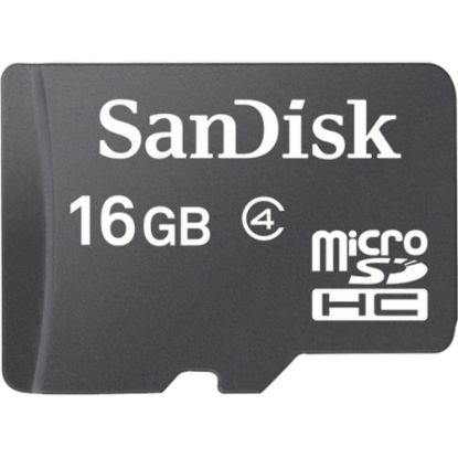 Picture of SanDisk Mobile - Flash memory card (microSDHC to SD adapter included) - 16 GB - Class 2 - microSDHC