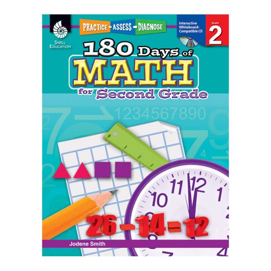 Picture of Shell Education 180 Days of Math Practice, Grade 2