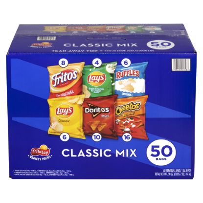 Picture of Frito-Lay Classic Variety Pack, 1 Oz, Pack Of 50 Bags