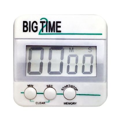 Picture of Ashley Productions Big Time 2 Up/Down Timer, White/Green, Pack Of 3