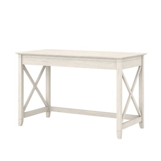 Picture of Bush Furniture Key West 48inW Writing Desk, Linen White Oak, Standard Delivery