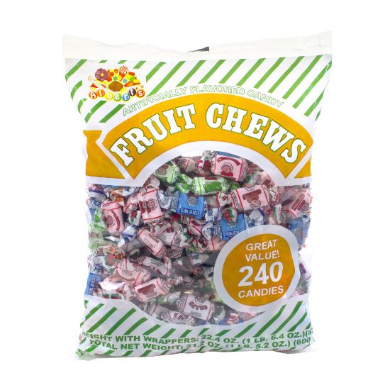 Picture of Alberts & Son Fruit Chews, Assorted Flavors, 1.5-Lb Bag