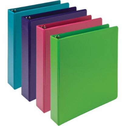 Picture of Samsill Earthchoice Durable View Binder, 1 1/2in Ring, 8 1/2in x 11in, Assorted Colors, Pack Of 4