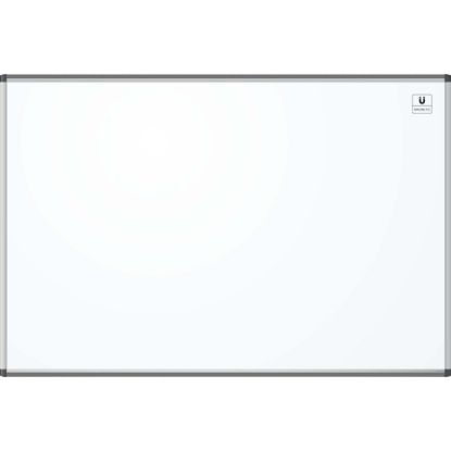 Picture of U Brands PINIT Magnetic Dry-Erase Board, 72in X 48in, Silver Aluminum Frame, Actual Size 70in X 47in (2808U00-01)