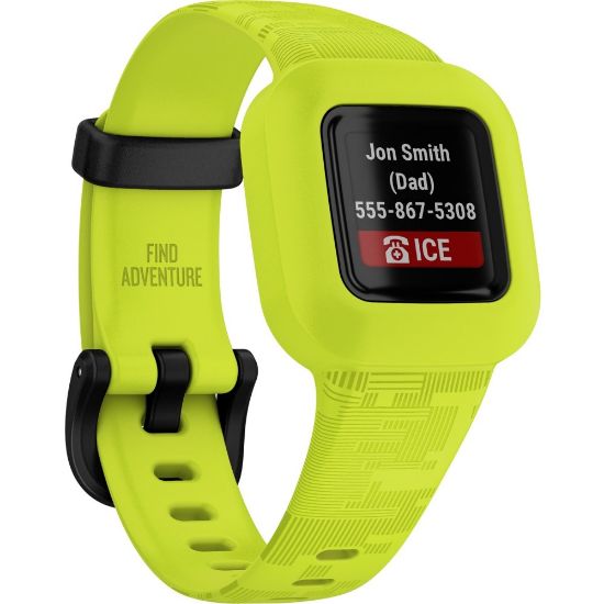 Picture of Garmin ve�vofit jr. 3 Smart Band - Bluetooth - 8765.81 Hour - 1in - 1in - Digi Camo - Silicone Band - Health & Fitness, Tracking, Smartphone, Swimming - Water Resistant - 164.04 ft Water Resistant