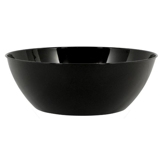 Picture of Amscan 10-Quart Plastic Bowls, 5in x 14-1/2in, Jet Black, Set Of 3 Bowls