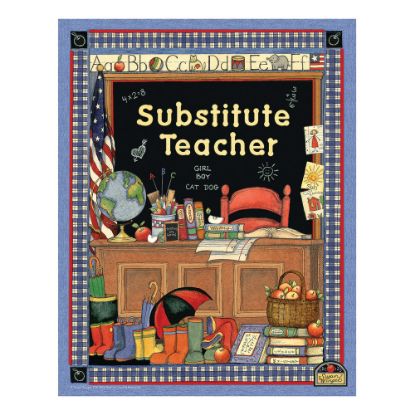 Picture of Teacher Created Resources Susan Winget Substitute Teacher Pocket Folders, Pack Of 10