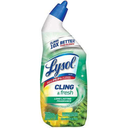 Picture of Lysol Toilet Bowl Cleaner - 24 oz (1.50 lb) - Forest Rain ScentSqueeze Bottle - 1 Each - Blue