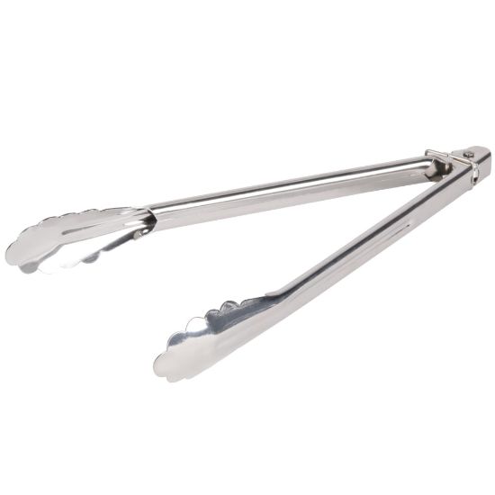 Picture of Hoffman Heavy-Duty Stainless Steel Tongs, 12in, Pack Of 12 Tongs