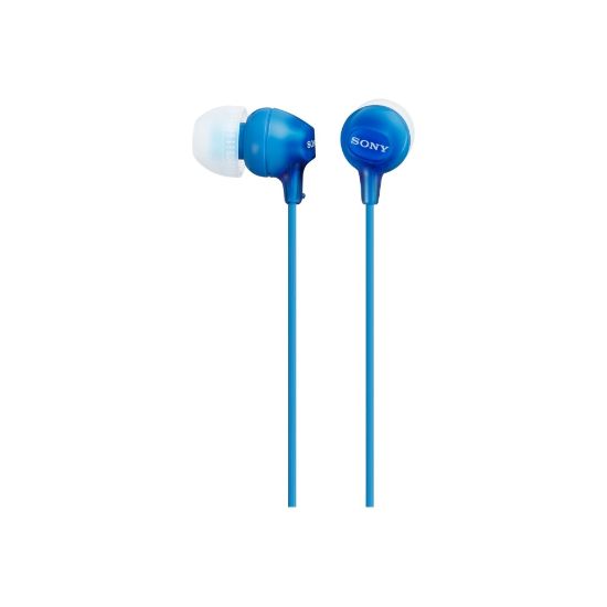 Picture of Sony MDR-EX15LP - EX Series - earphones - in-ear - wired - 3.5 mm jack - blue