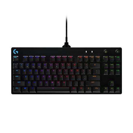 Picture of Logitech G Pro Mechanical Gaming Keyboard - Keyboard - backlit - USB - key switch: GX Blue Clicky - black