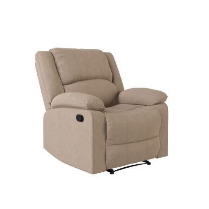 Picture of Lifestyle Solutions Relax A Lounger Price Microfiber Manual Recliner, Beige