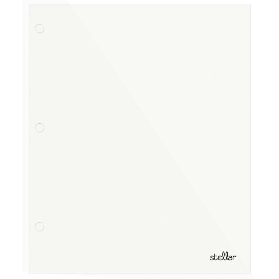 Picture of Office Depot Brand Stellar Laminated 2-Pocket Paper Folder, Letter Size, White