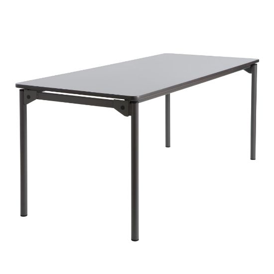 Picture of Iceberg Maxx Legroom-Series Wood Folding Table, 30inW x 60inD, Gray/Black