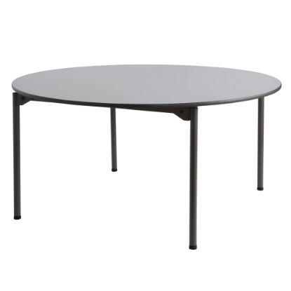 Picture of Iceberg Maxx Legroom-Series Wood Folding Table, 60in Round, Gray/Black