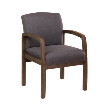 Picture of Boss Office Products NTR Guest Chair, Slate Gray/Brown/Gray