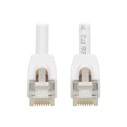 Picture of Tripp Lite Safe-IT Cat6a Ethernet Cable Antibacterial Snagless PoE M/M 5ft  - 10 Gbit/s - Shielding - Gold Plated Contact - CMX - 26 AWG - White