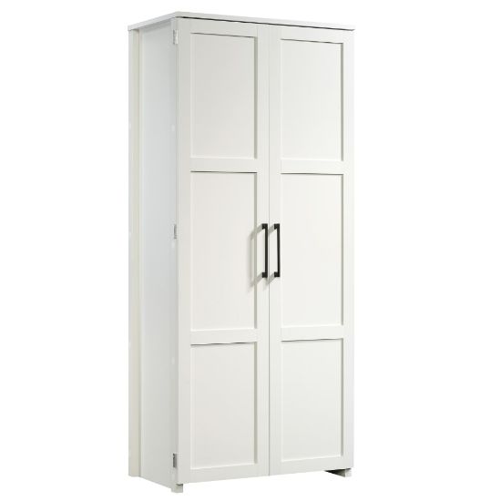 Picture of Sauder Homeplus Storage Cabinet, 4 Fixed Shelves, White