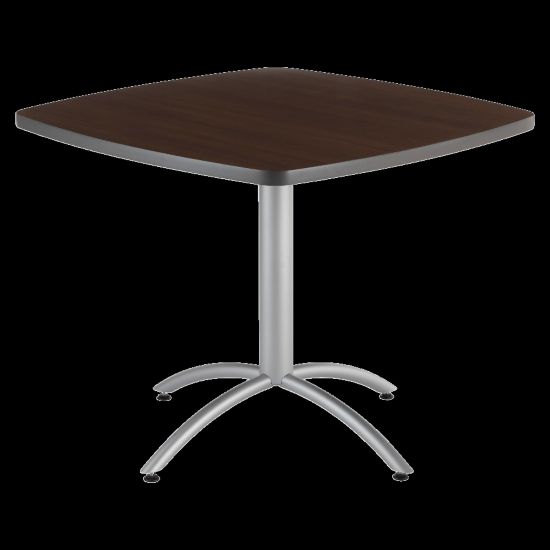 Picture of Iceberg CafeWorks Cafe Table, Square, 30inH x 36inW, Walnut