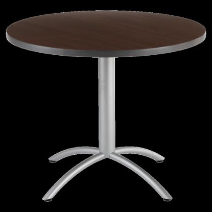 Picture of Iceberg CafeWorks Cafe Table, Round, 30inH x 36inW, Walnut