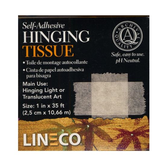 Picture of Lineco Self-Adhesive Hinging Tissues, 1in x 35ft, Pack Of 2