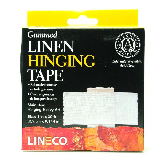 Picture of Lineco Gummed Linen Tape, 1in x 360in, White