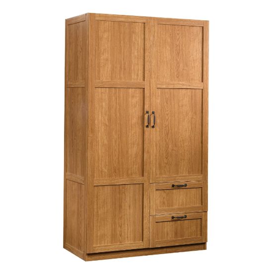 Picture of Sauder Select Storage Wardrobe Cabinet, 71-1/8inH x 40inW x 19-1/2inD, Highland Oak