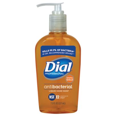 Picture of Dial Liquid Antibacterial Hand Soap, Unscented, 7.5 Oz Bottle