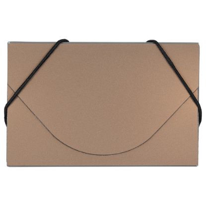 Picture of JAM Paper Business Card Case With Elastic Closure, Copper Metallic