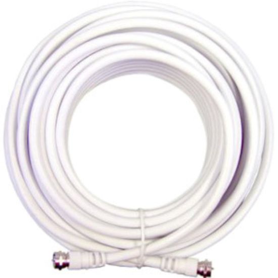 Picture of WilsonPro 30-Feet RG6 Coax Cable - 30 ft Coaxial Antenna Cable for Antenna - First End: 1 x F Connector Antenna - Male - Second End: 1 x F-Type Audio/Video - Male - Extension Cable - White