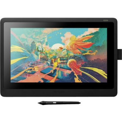 Picture of Wacom Cintiq 16 Pen Display - Graphics Tablet - 15.6in LCD - 13.60in x 7.60in - Full HD Cable - 16.7 Million Colors - 8192 Pressure Level - Pen - HDMI - PC, Mac - Black