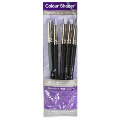 Picture of Colour Shaper Painting And Pastel Blending Tools, No. 6, Assorted Firm, Black, Set Of 5