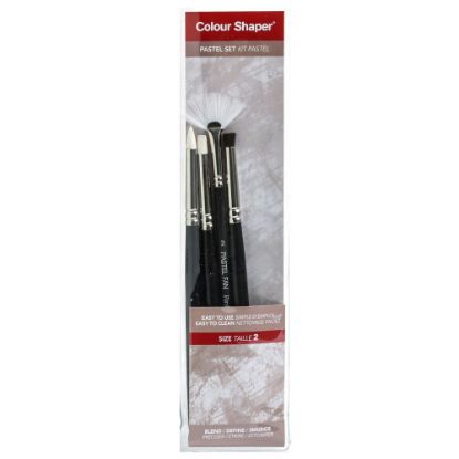 Picture of Colour Shaper Painting And Pastel Blending Tools, No. 2, Assorted Soft Pastel, Black, Set Of 5