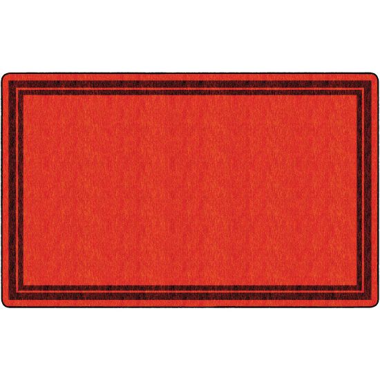 Picture of Flagship Carpets Double-Border Rectangular Rug, 90in x 144in, Red